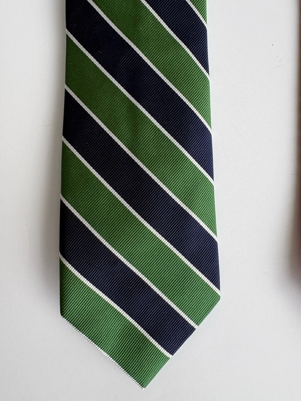 Pair of 2 Silk Ties J Crew & Charter Club Green Blue Red Preppy Classic